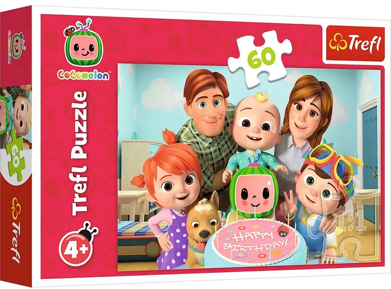 Puzzle Cocomelon, Wspaniały dzień! 60 van Trefl, editie Meerkleurig – doos