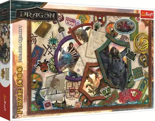 Puzzle Comment Dresser Votre Dragon - Heroes - 1000 pièces de Trefl – boîte 2 sur 2