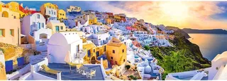 Puzzle Coucher de Soleil à Santorin, Grèce - 1000 pièces de Trefl – boîte 1 sur 2
