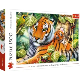 Puzzle Deux Tigres - 1500 pièces de Trefl – boîte 2 sur 2