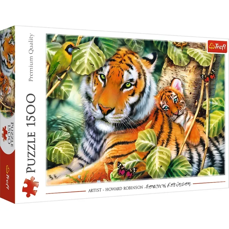 Puzzle Deux Tigres - 1500 pièces de Trefl – boîte 2 sur 2
