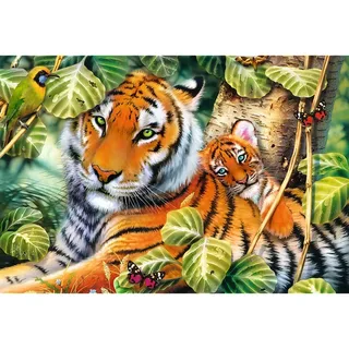 Puzzle Deux Tigres - 1500 pièces de Trefl – boîte 1 sur 2