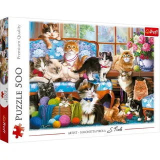 Puzzle Famille Chat - 500 à 999 pièces de Trefl – boîte 2 sur 2