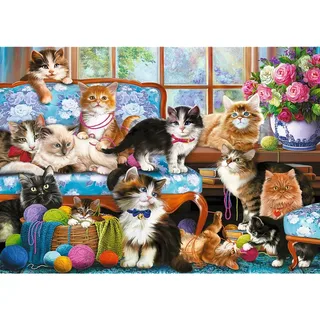 Puzzle Famille Chat - 500 à 999 pièces de Trefl – boîte 1 sur 2