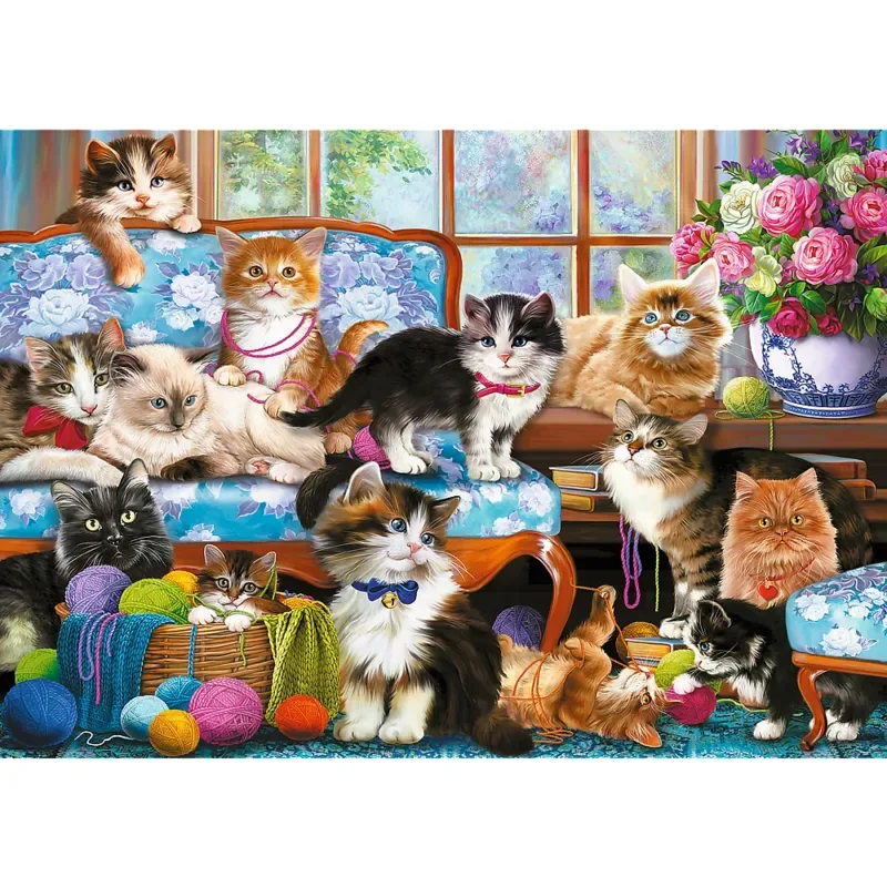 Puzzle Famille Chat - 500 à 999 pièces de Trefl – boîte 1 sur 2