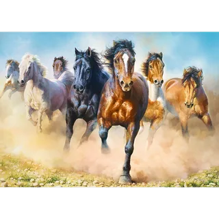 Puzzle - Galloping herd of horses (2000 pieces) 2D Puzzels de Trefl – boîte 2 sur 3