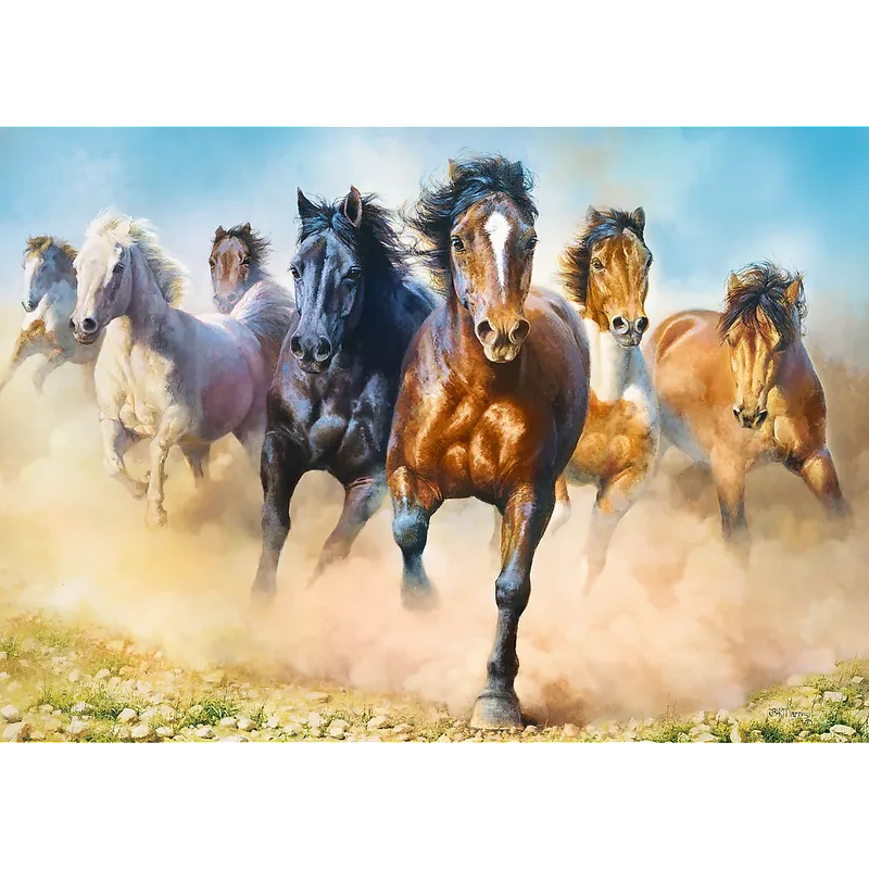 Puzzle - Galloping herd of horses (2000 pieces) 2D Puzzels de Trefl – boîte 2 sur 3
