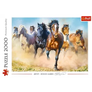 Puzzle - Galloping herd of horses (2000 pieces) 2D Puzzels de Trefl – boîte 3 sur 3