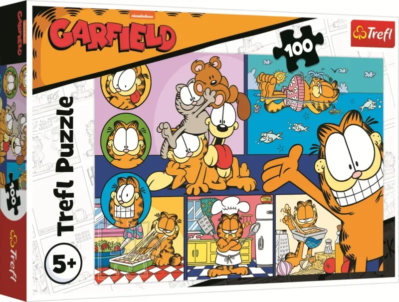 Puzzle Garfield Paresseux - 100 à 149 pièces van Trefl – doos 2 van 2