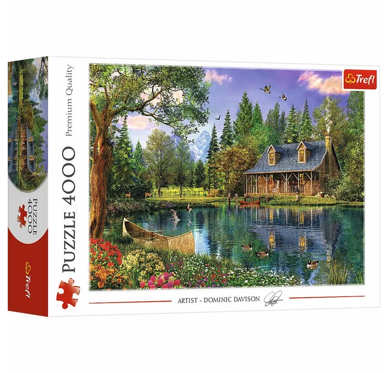 Puzzle Hütte am See, 4000 Puzzleteile from Trefl, Multicolour edition – box