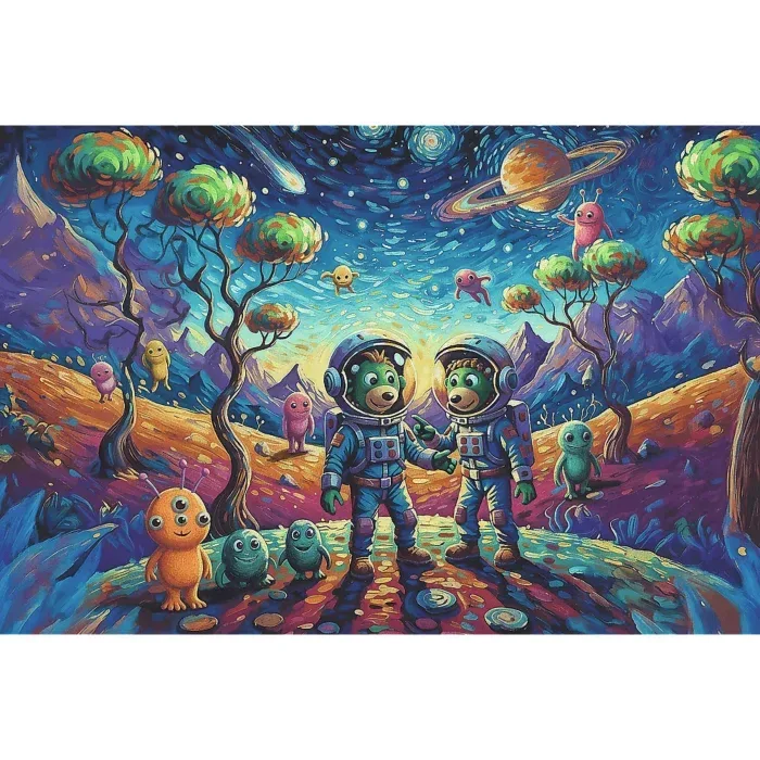 Puzzle Inspired By Art - Fantasmes Cosmiques - 100 à 149 pièces van Trefl – doos 1 van 2