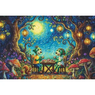 Puzzle Inspired By Art - Réunion Au Café - 100 à 149 pièces de Trefl – boîte 1 sur 2