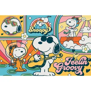Puzzle Le Monde Drôle de Snoopy - 200 à 499 pièces de Trefl – boîte 1 sur 2