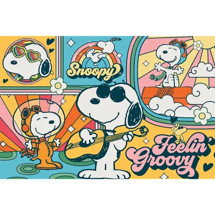 Puzzle Le Monde Drôle de Snoopy - 200 à 499 pièces de Trefl – boîte 1 sur 2