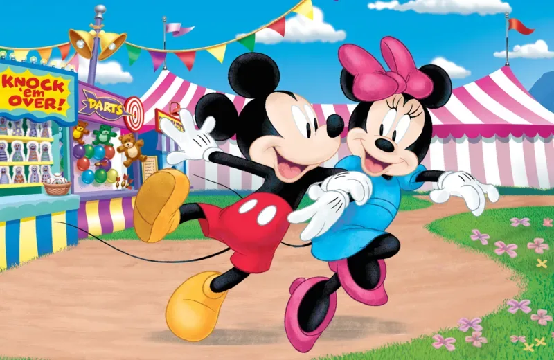 Puzzle Mini Puzzle - Les Folles Aventures de Mickey Mouse - Disney Mickey Mouse et ses Amis - 51 à 99 pièces de Trefl – boîte 1 sur 2