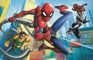 Puzzle Mini Puzzle - Spider-Man - 51 à 99 pièces de Trefl – boîte 1 sur 2