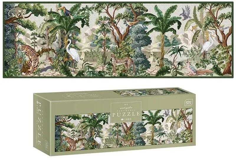 Puzzle panoramiczne 1000 Secret Garden 1 de Trefl, édition Marron – boîte