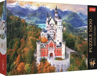 Puzzle Photo Odyssée : Château De Neuschwanstein, Allemagne - 1000 pièces de Trefl – boîte 2 sur 2