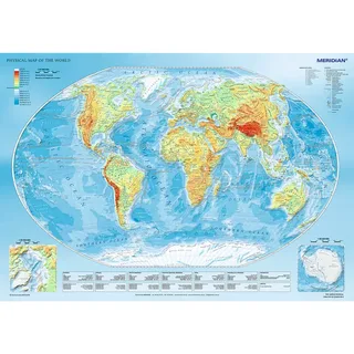 Puzzle Physical Map of the World - 1000 pièces de Trefl – boîte 1 sur 2