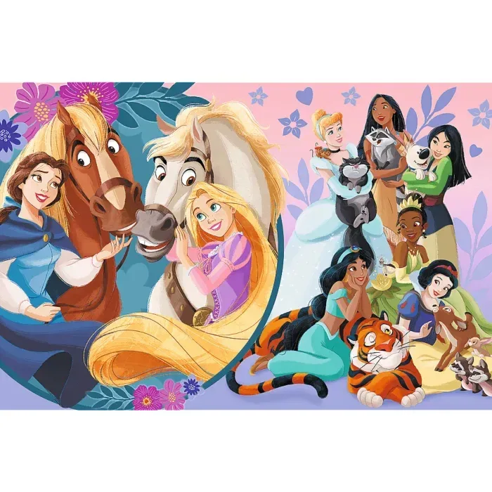 Puzzle Pièces XXL - Le Sourire de L'Amitié - Disney Princess - 10 à 25 pièces de Trefl – boîte 1 sur 2