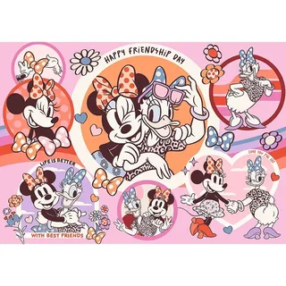 Puzzle Pièces XXL - Les Habitudes De Minnie Mouse - 200 à 499 pièces de Trefl – boîte 1 sur 2