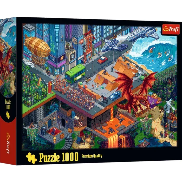 Puzzle Pixel City - 1000 pièces de Trefl – boîte 2 sur 2