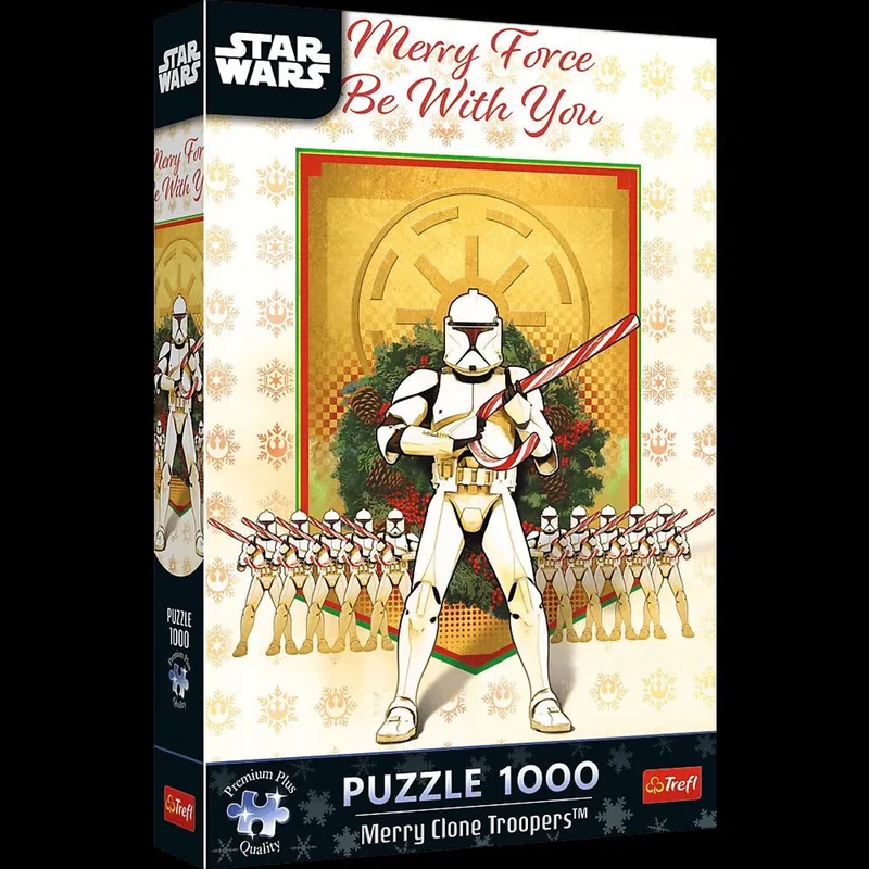 Puzzle Premium Plus Quality Star Wars Świąteczny Patrol Szturmowców 1000 - Puzzel Premium Plus Quality Star Wars Christmas Stormtroopers Patrol 1000 from Trefl – box