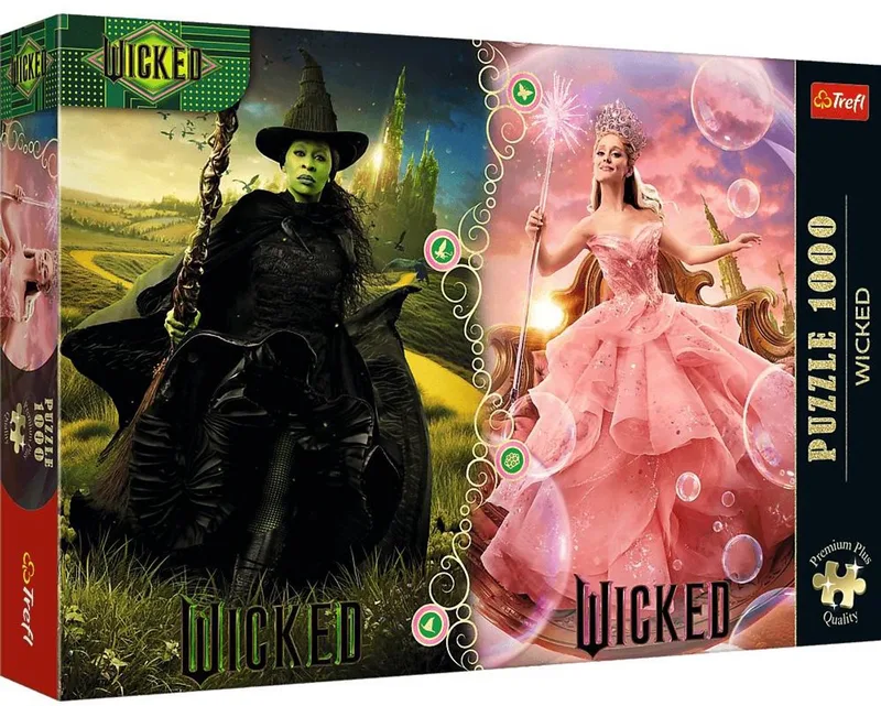 Puzzle Premium Plus Quality Wicked: Elphaba & Glinda 1000 - Puzzel Premium Plus Quality Wicked: Elphaba & Glinda 1000 van Trefl, editie Meerkleurig – doos