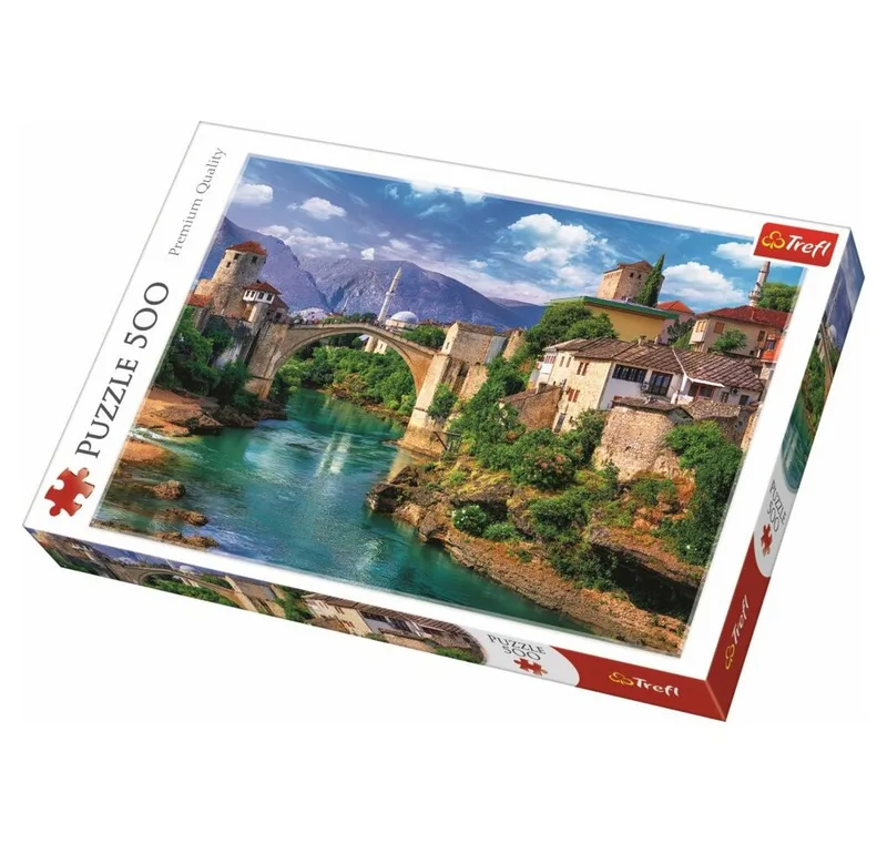 Puzzle Puzzle 500 Teile Brücke in Mostar, Puzzleteile de Trefl – boîte 3 sur 3
