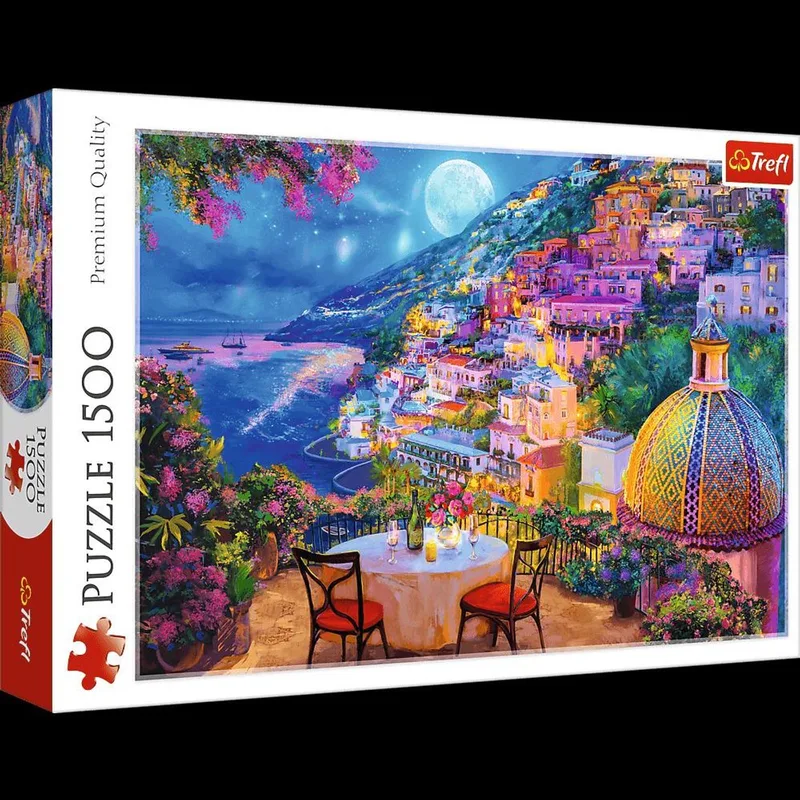 Puzzle Randka w Positano 1500 - Puzzel Randka w Positano 1500 van Trefl, editie Multi-coloured – doos