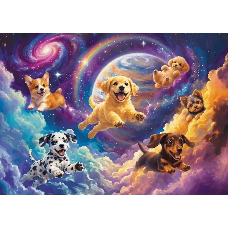 le leader de l'Europe de l'Est Puzzle Space Dogs - 500 à 999 pièces de Trefl – boîte