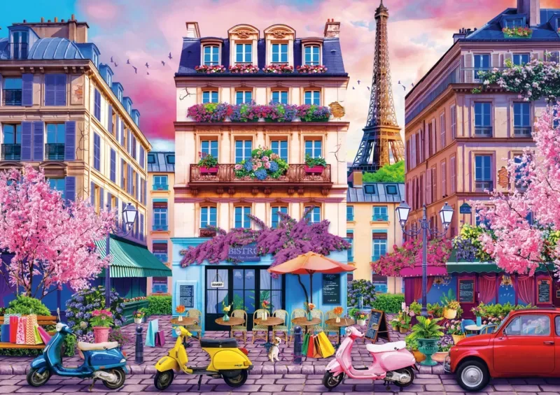 Puzzle Spring in Paris - 4000 pièces van Trefl – doos