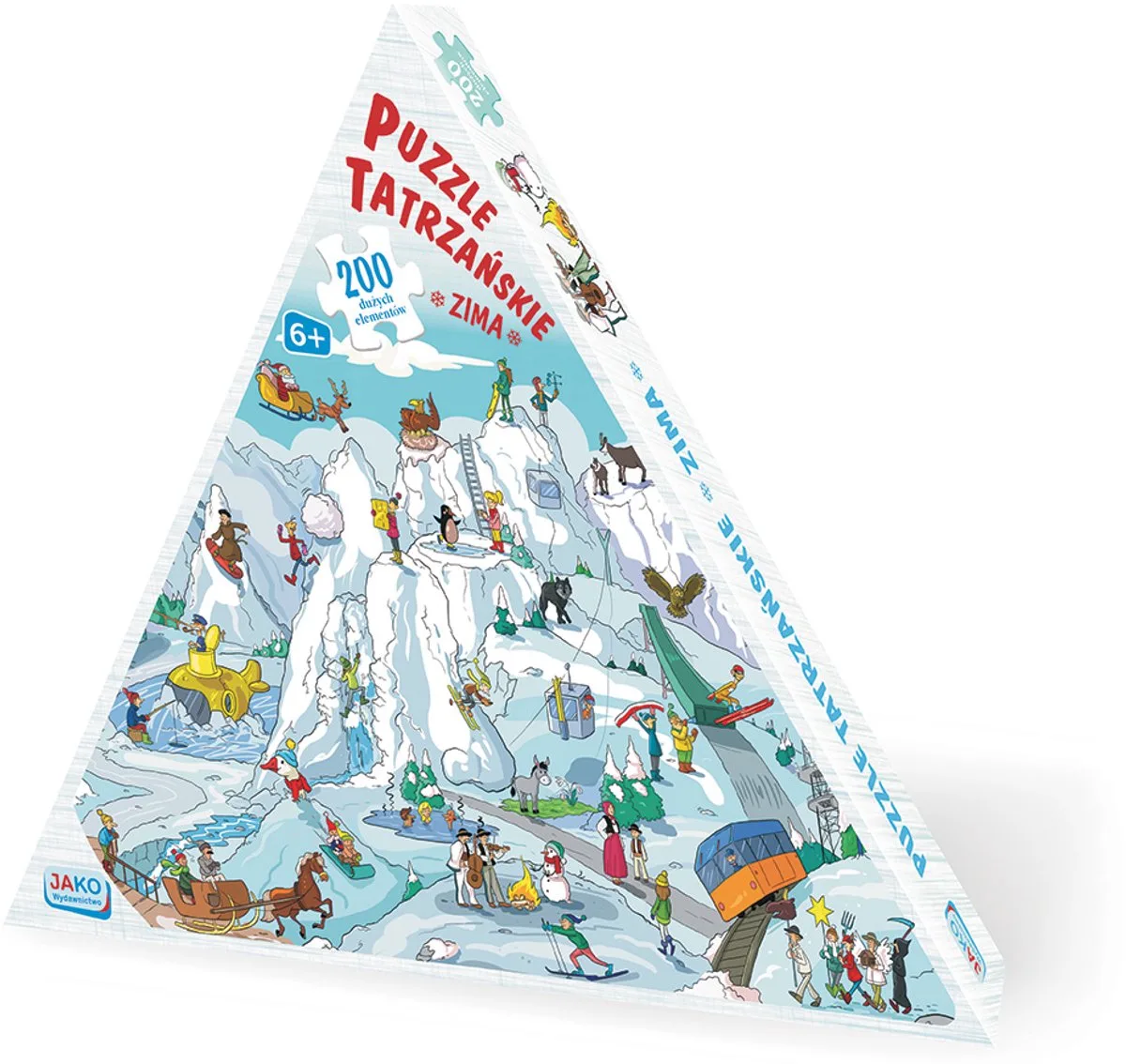 Puzzle tatrzańskie Zima 200 elementów - Tatra-puzzel Winter 200 stukjes van Trefl, editie Meerkleurig – doos