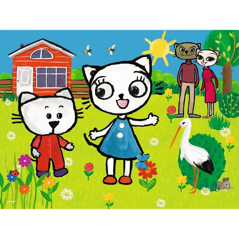 Puzzle The Adventures of Kitty Feline - 26 à 50 pièces de Trefl – boîte 1 sur 2