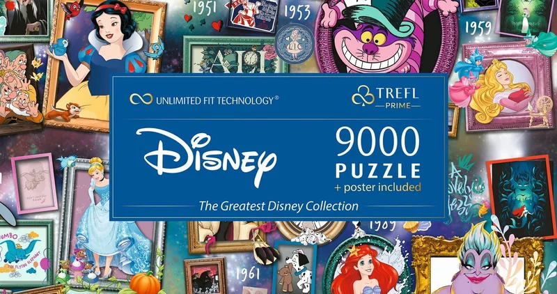 Puzzle The Greatest Disney Collection 9000 Teile Puzzle, 9000 Puzzleteile, Made in Europe van Trefl, editie Meerkleurig – doos 3 van 3