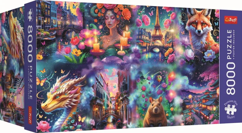 Puzzle Trefl, Bunte Welt, 8000 Teile Puzzle, 8000 Puzzleteile from Trefl, Multicolour edition – box 1 of 5
