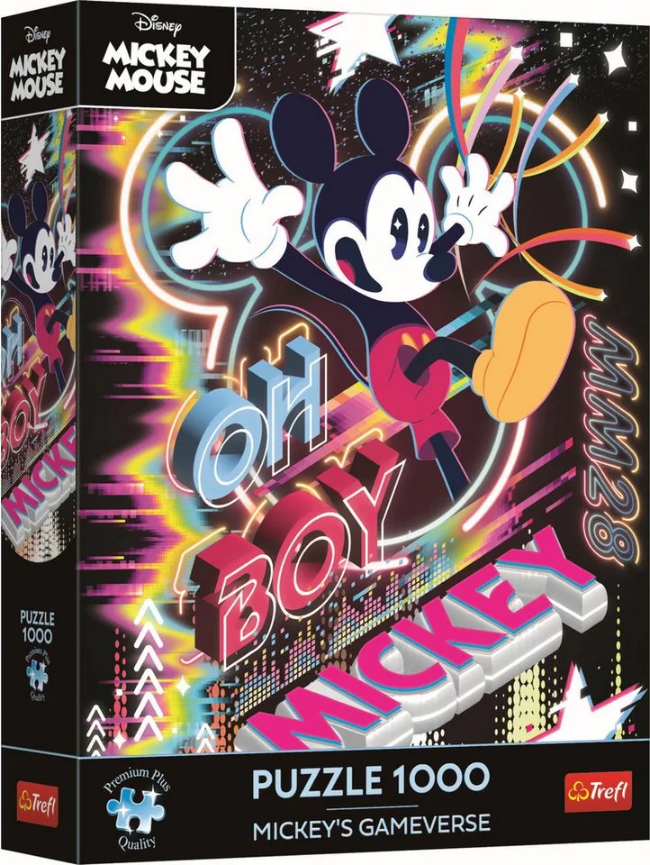 Puzzle Trefl, Micky Maus Gameverse, 1000 Teile Premium Plus Puzzle, 1000 Puzzleteile from Trefl, Multicolour edition – box