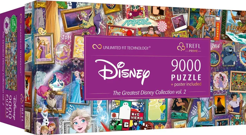 Puzzle Trefl, The Greatest Disney Collection Vol. 2, 9000 Teile Puzzle, 9000 Puzzleteile de Trefl, édition Multicolore – boîte 1 sur 4