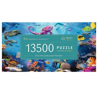 Puzzle Unterwasserparadies 13500 Teile Puzzle, 13500 Puzzleteile, Made in Europe from Trefl, Multicolour edition – box 3 of 3