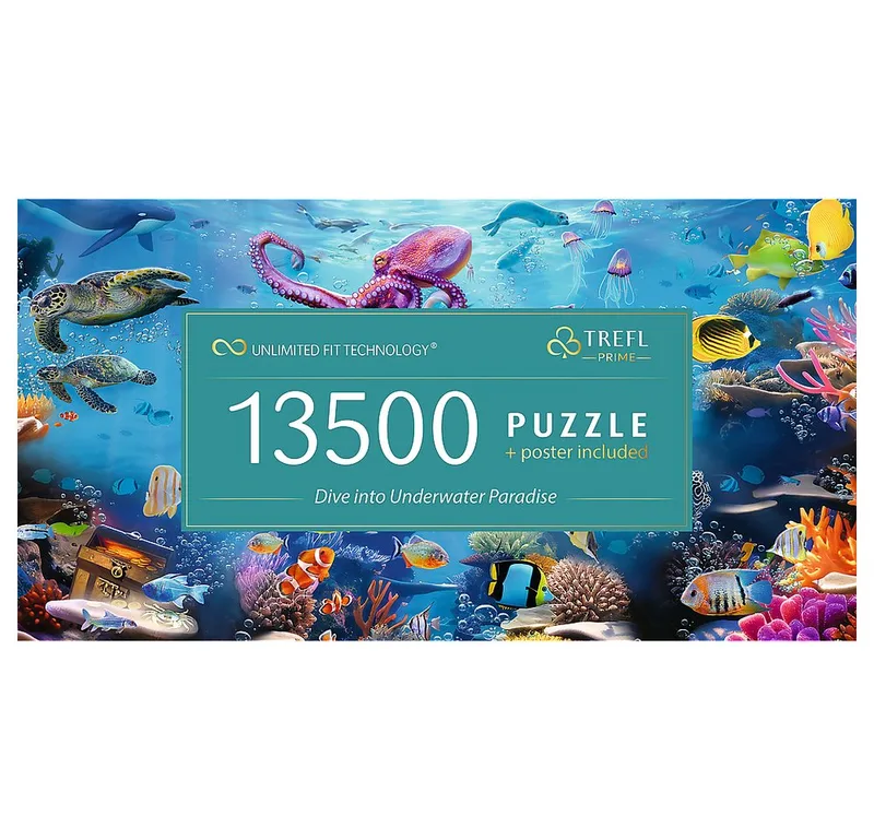 Puzzle Unterwasserparadies 13500 Teile Puzzle, 13500 Puzzleteile, Made in Europe from Trefl, Multicolour edition – box 3 of 3