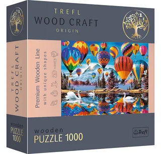 Puzzle Wood Craft Robinson bunte Ballons 1000 Teile Holzpuzzle, 1000 Puzzleteile, Made in Europe de Trefl, édition Multicolore – boîte 1 sur 4