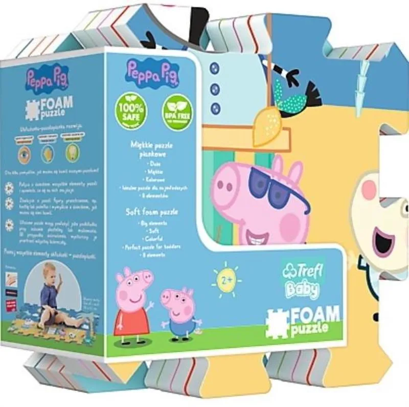 Puzzlopianka układanka Świnka Peppa from Trefl, Kleurrijk edition – box