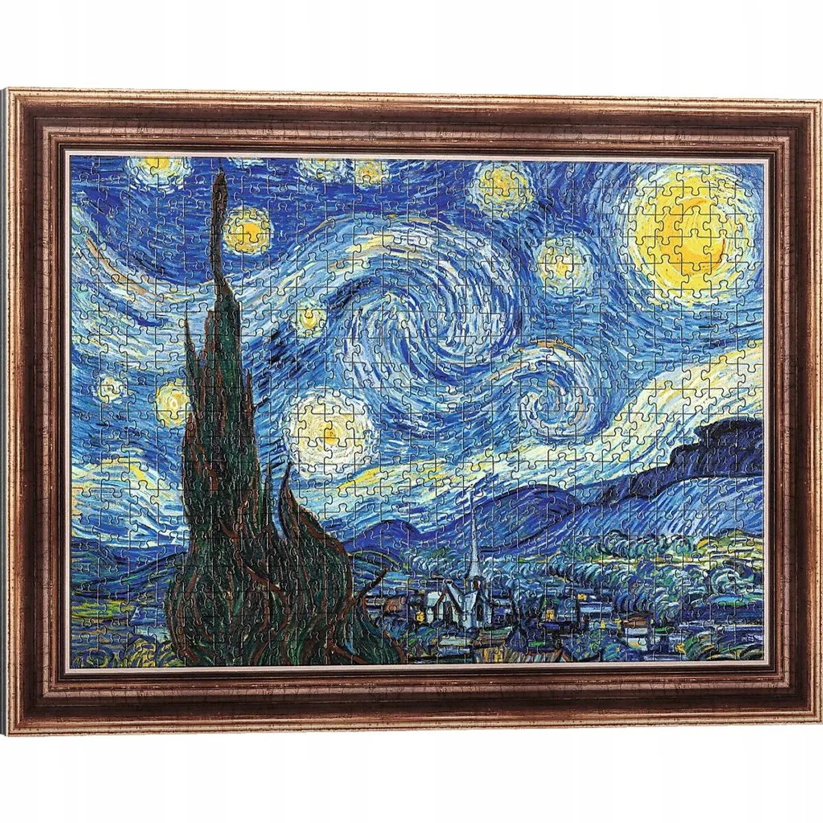 Puzzlorama 500 Sterrennacht Van Gogh Puzzel met Lijst van Trefl – doos