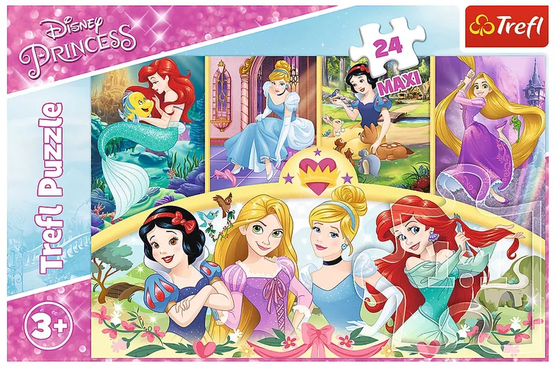 Pz. Maxi Disney Prinzessin 24T de Trefl, édition Multicolore – boîte