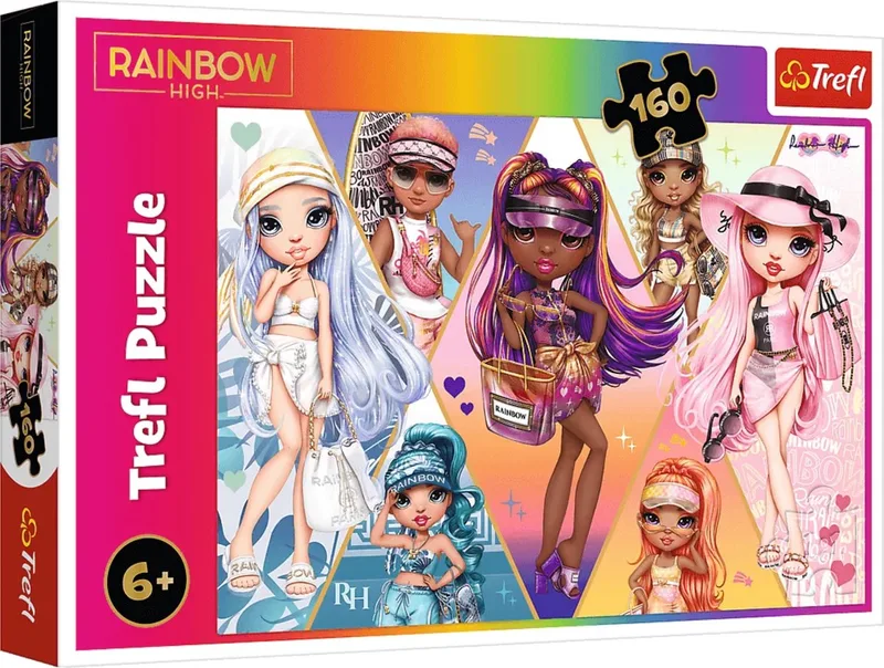 Rainbow High Happy Friends Legpuzzel - 200 stukjes - Vanaf 7 jaar van Trefl, editie Meerkleurig – doos