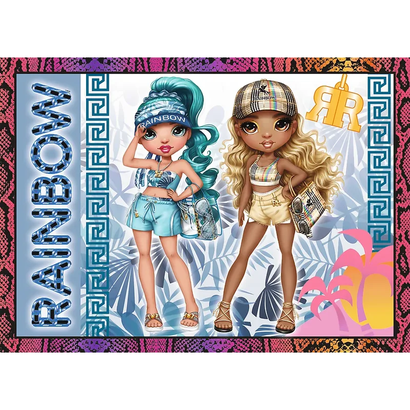 Rainbow High Modne Laleczki 4-in-1 Puzzel - 207 stukjes - Vanaf 4 jaar van Trefl, editie Wielkleur – doos 3 van 4