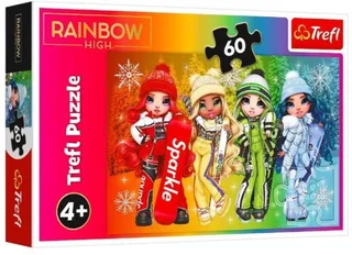 Rainbow High Vrolijke Poppen Legpuzzel - 60 stukjes - Vanaf 4 jaar von Trefl, Ausgabe Wielkleurig – Schachtel 1 von 3