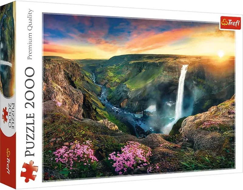 Serie - Puzzle - 2000 Stukjes - Wodospad Haifoss from Trefl, Wielokleurig edition – box