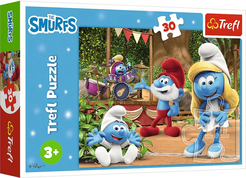 Smurfen met Baby Smurf Legpuzzel - 30 stukjes - Vanaf 3 jaar from Trefl, Multicolour edition – box