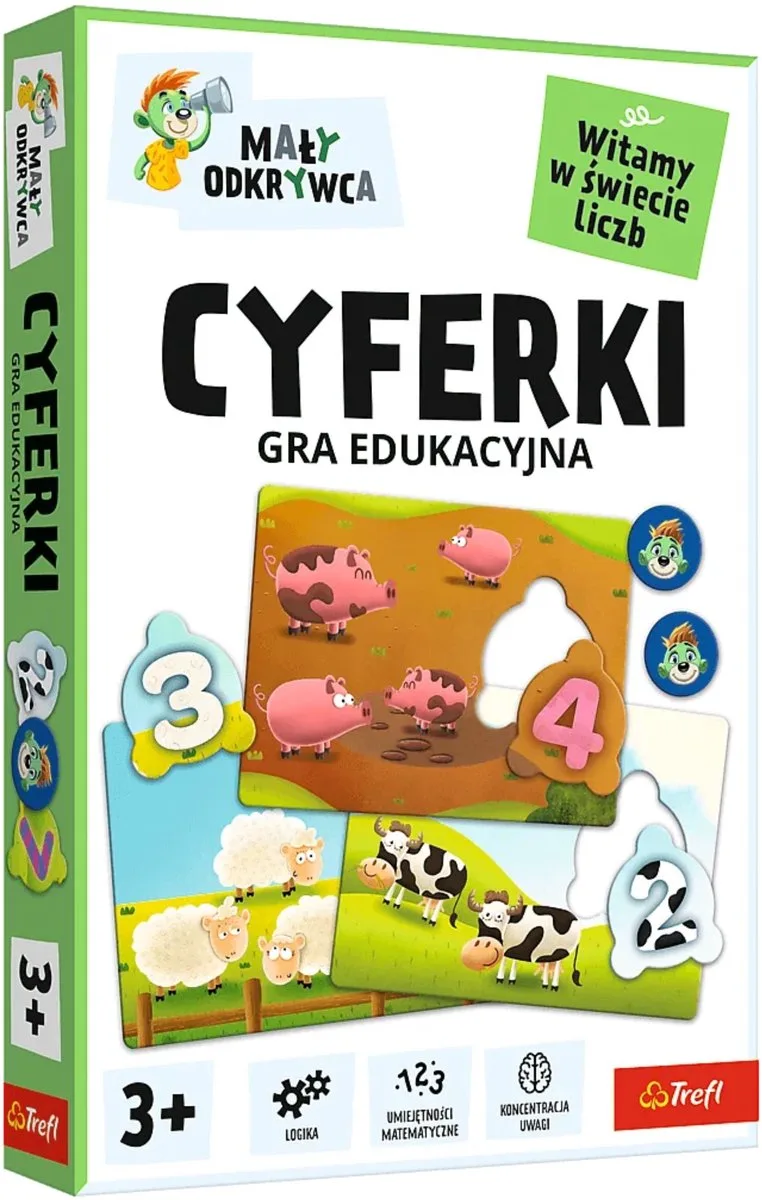 Spel - Little Explorer-nummers Trefl 02810 - UNI von Trefl, Ausgabe Meerkleurig – Schachtel